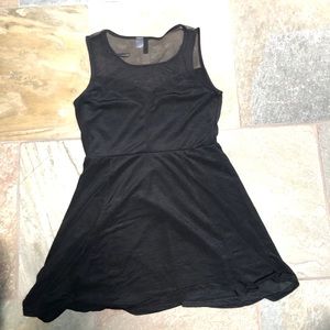 H&M black mesh dress